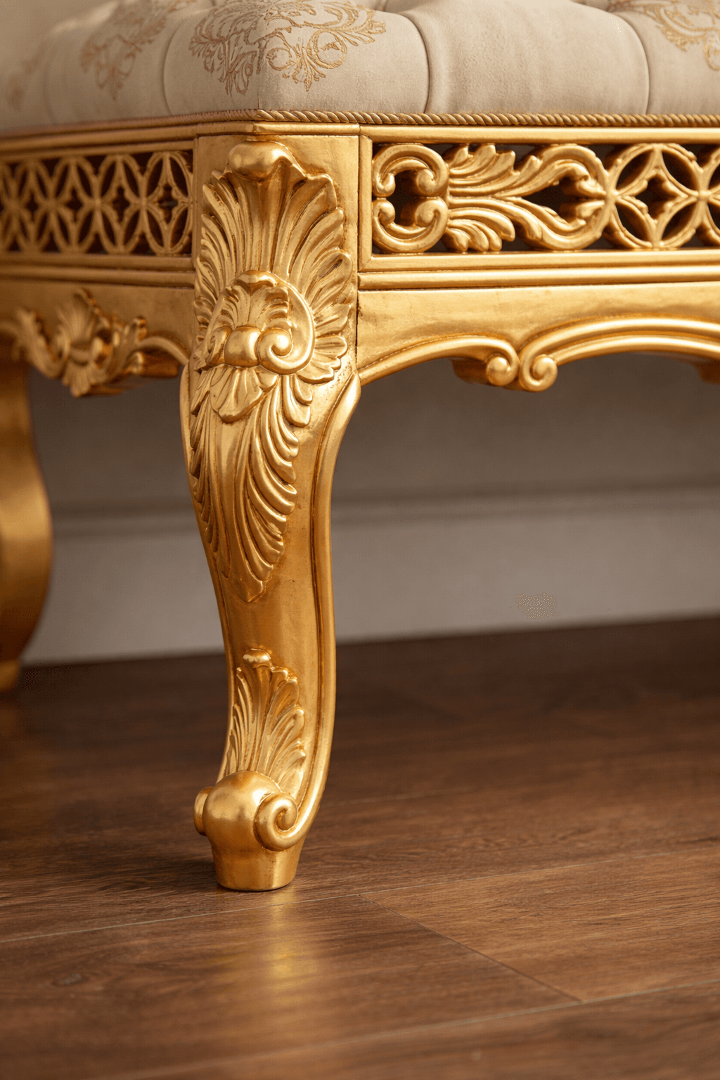  Royal Ivory Elegance Carved Living Room Set - View 2