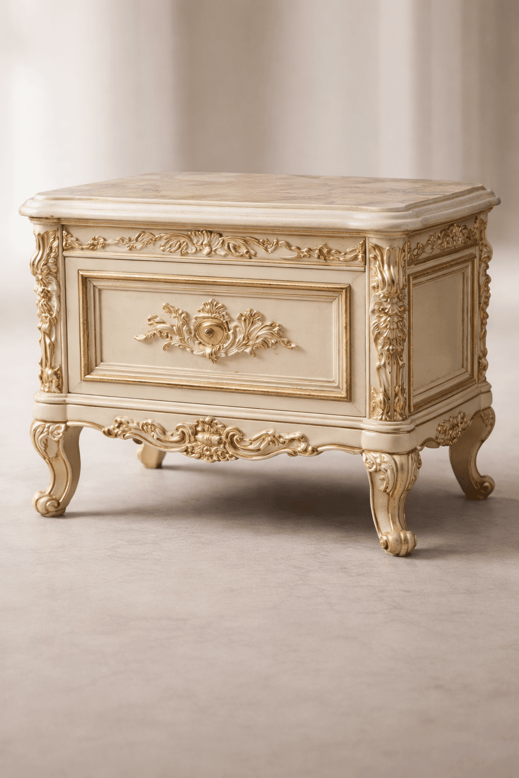 Royal Pavilion Canopy Carved Bed Set - View 3