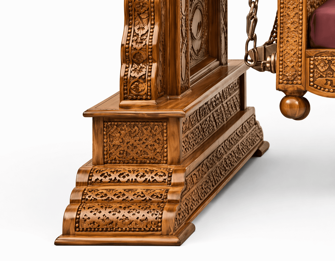  Maharaja Heritage Swing Sofa — Carved Teak Canopy Edition  ⸻ - View 5