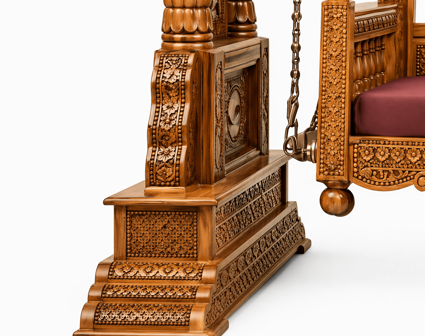  Maharaja Heritage Swing Sofa — Carved Teak Canopy Edition  ⸻ - View 6